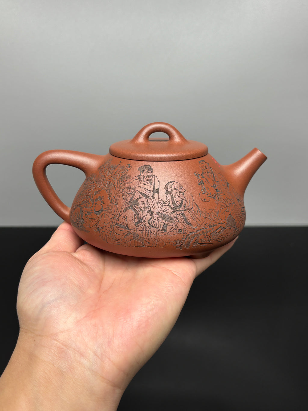 中华神刀·刻绘巅峰 杨喜雨大师顶流臻品《子冶石瓢壶》原矿极品底槽清·410cc