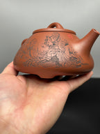 中华神刀·刻绘巅峰 杨喜雨大师顶流臻品《子冶石瓢壶》原矿极品底槽清·410cc