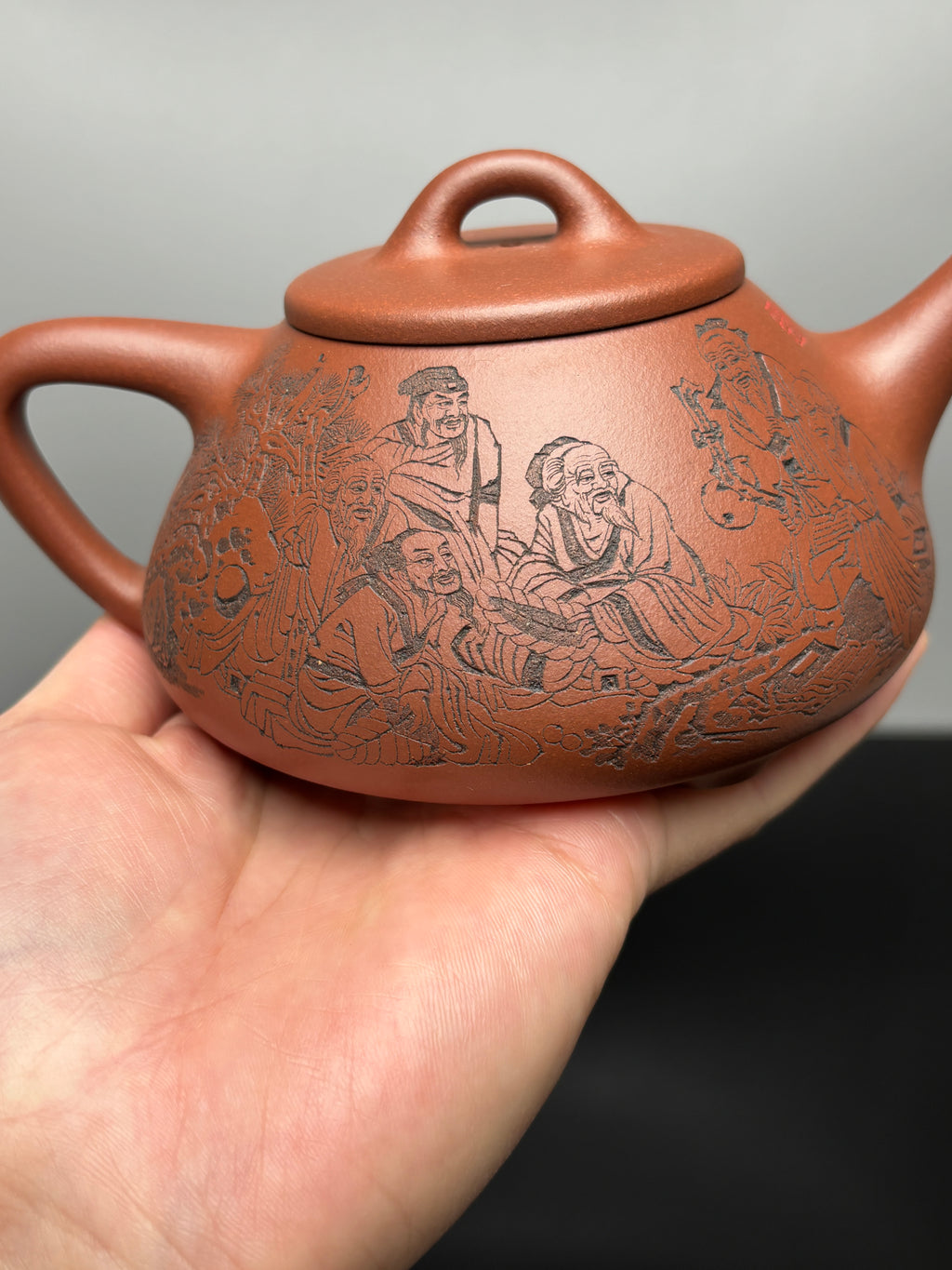 中华神刀·刻绘巅峰 杨喜雨大师顶流臻品《子冶石瓢壶》原矿极品底槽清·410cc