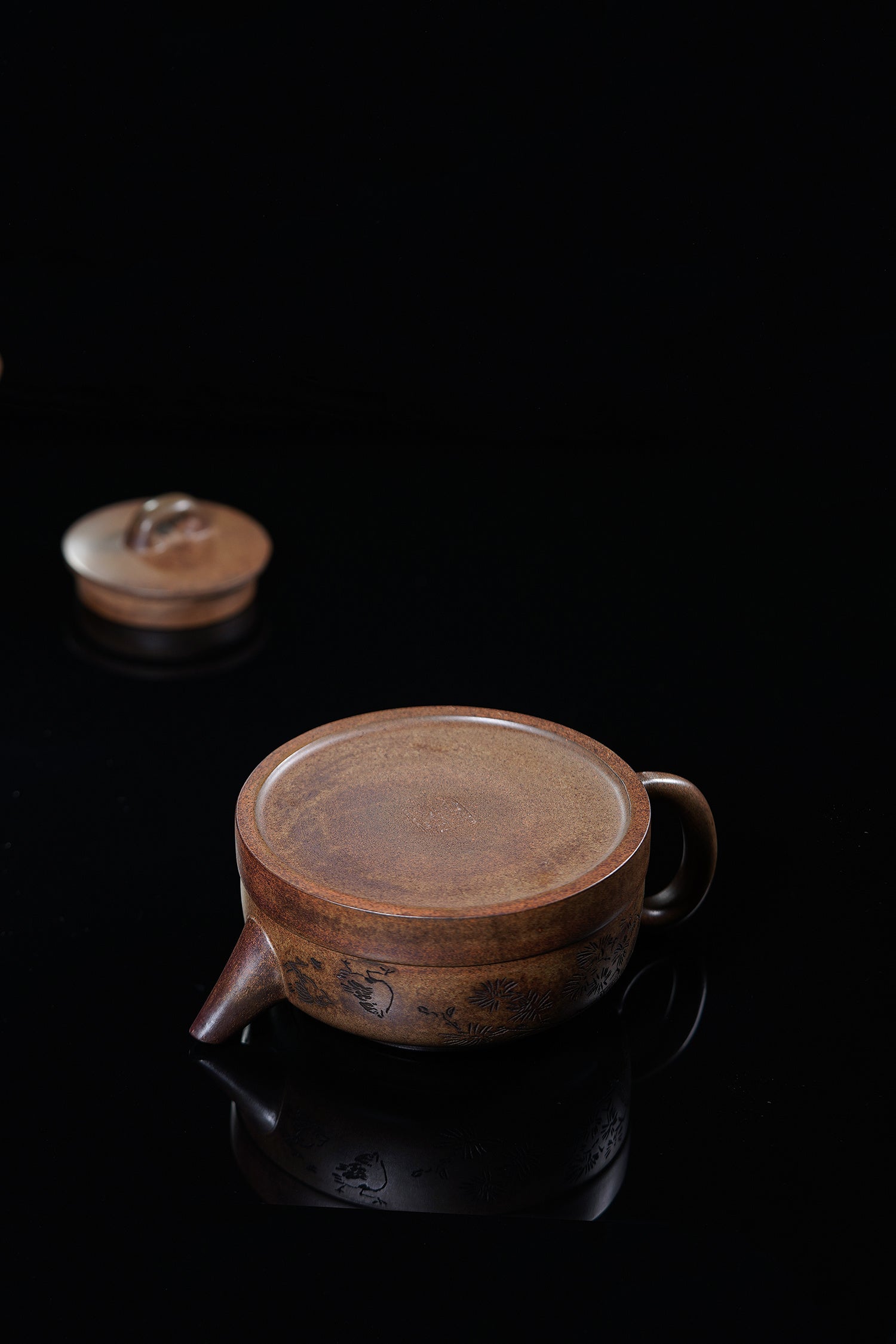储立之大师｜中国陶瓷艺术终身成就奖获得者｜典藏重器【禅钟壶】原矿优质古玉金砂·550cc
