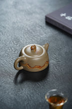 范泽锋大师高徒·省大师邱爽紫砂潜力重器【天际壶】雨花石 原矿极品蟹壳青·190cc