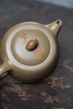 范泽锋大师高徒·省大师邱爽紫砂潜力重器【天际壶】雨花石 原矿极品蟹壳青·190cc