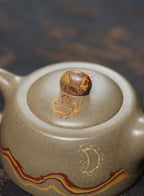 范泽锋大师高徒·省大师邱爽紫砂潜力重器【天际壶】雨花石 原矿极品蟹壳青·190cc