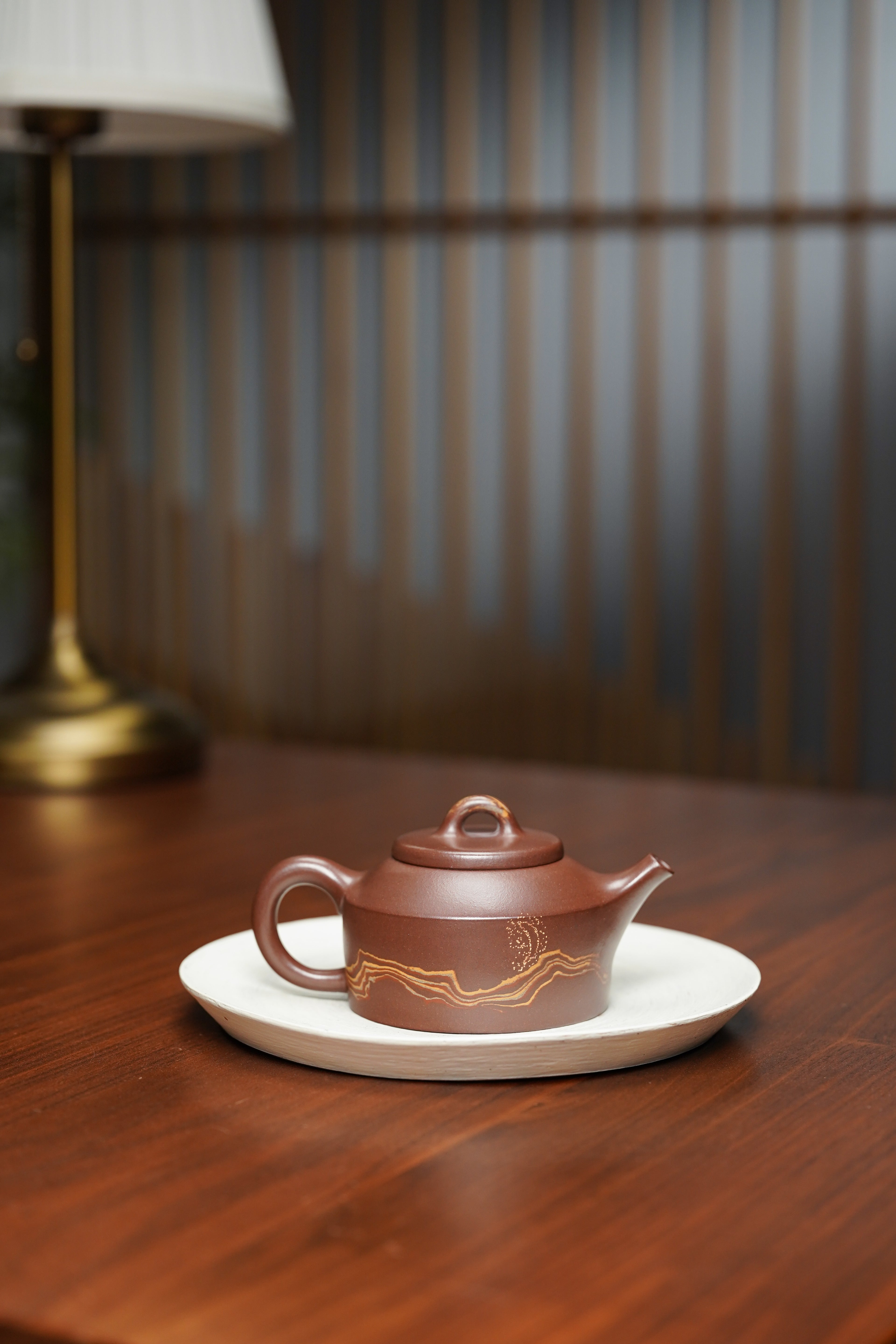 范泽锋大师高徒·省大师邱爽紫砂潜力重器【日月同辉壶】原矿极品老紫泥·180cc