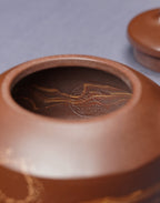 范泽锋大师高徒·省大师邱爽紫砂潜力重器【日月同辉壶】原矿极品老紫泥·180cc