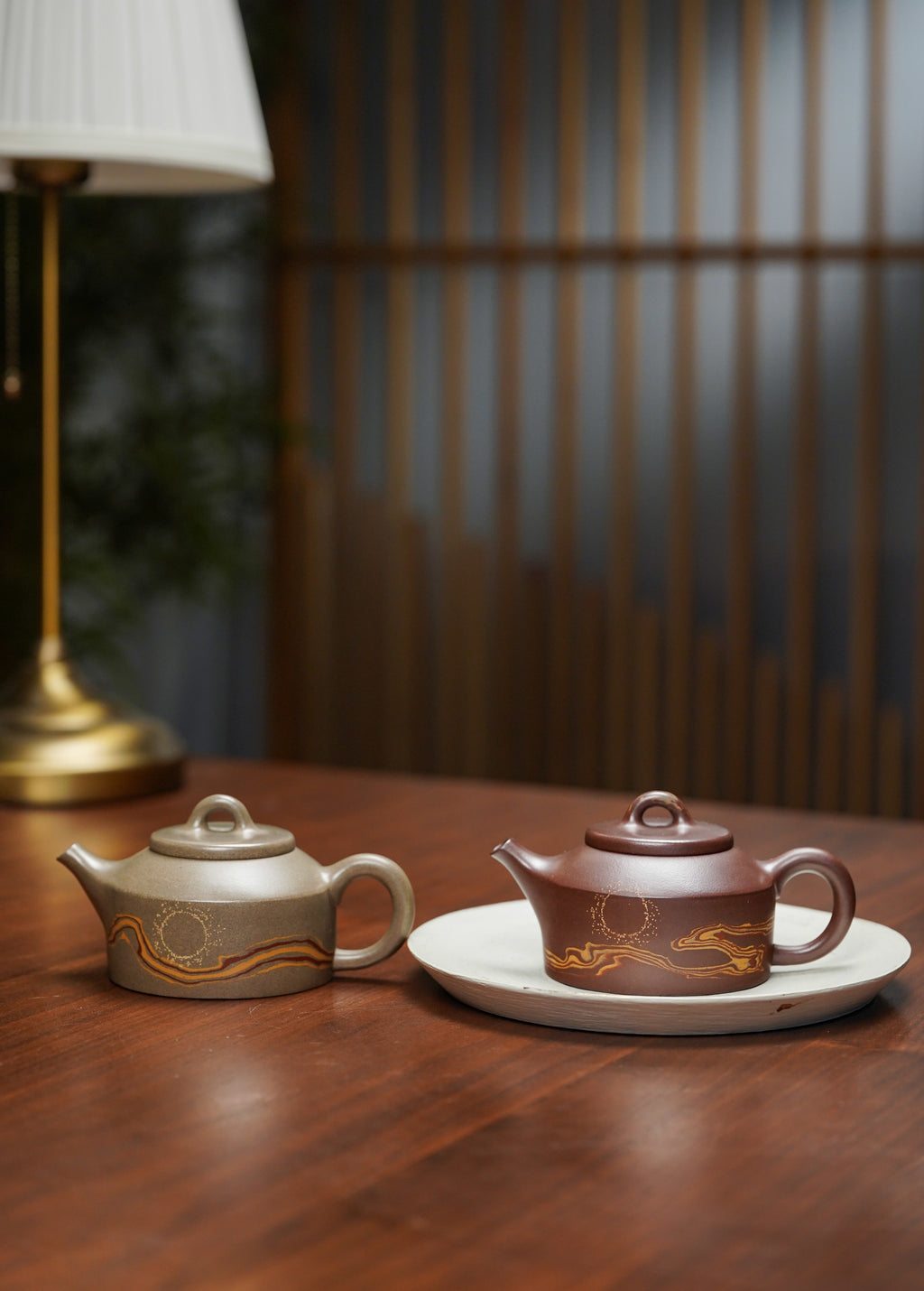 范泽锋大师高徒·省大师邱爽紫砂潜力重器【日月同辉壶】原矿极品老紫泥·180cc