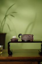 新品🉐紫砂与雕塑融合·原创艺术重器【奔月壶】原矿优质紫茄泥·200cc 原创紫砂艺术家·朱红景