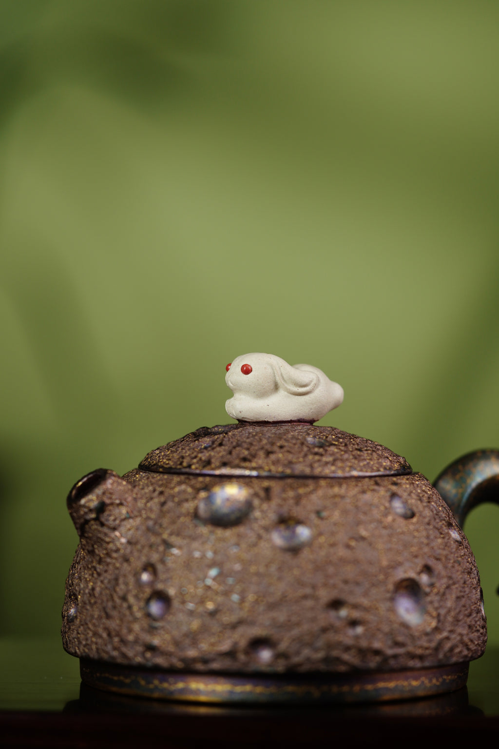 新品🉐紫砂与雕塑融合·原创艺术重器【奔月壶】原矿优质紫茄泥·200cc 原创紫砂艺术家·朱红景