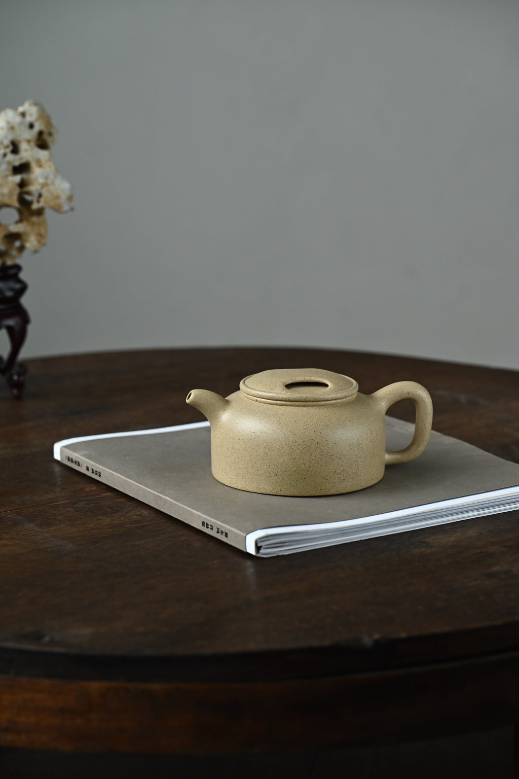 牛盖莲子·全手工 /传统器高手沈妮作品/容量460cc/原矿本绿