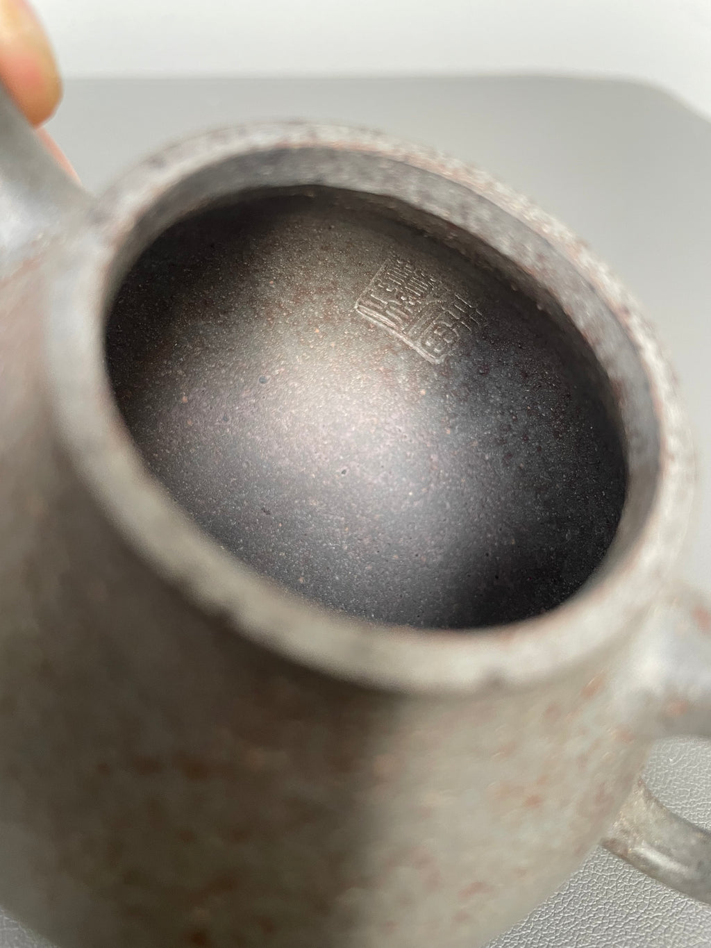 工艺美术师·精致小品佳作《三足鼎壶》收藏重器！原矿天青泥古法还原烧·150cc