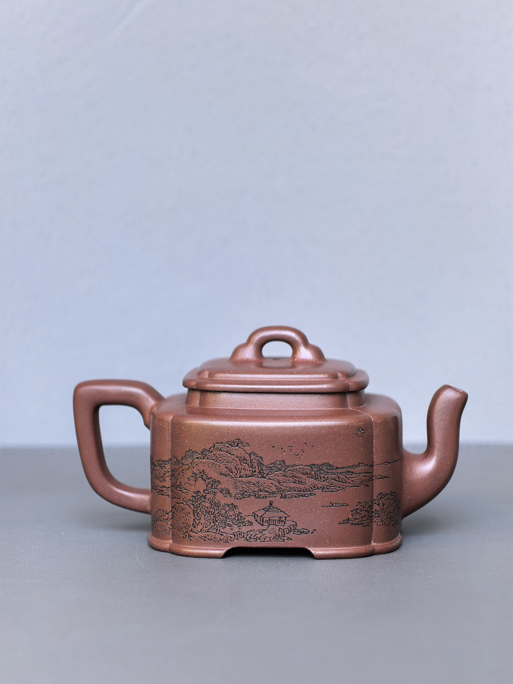 宏林山水·礼藏天下｜陈宏林大师传世巅峰臻品【 四方桥鼎壶】原矿极品底槽清·180cc