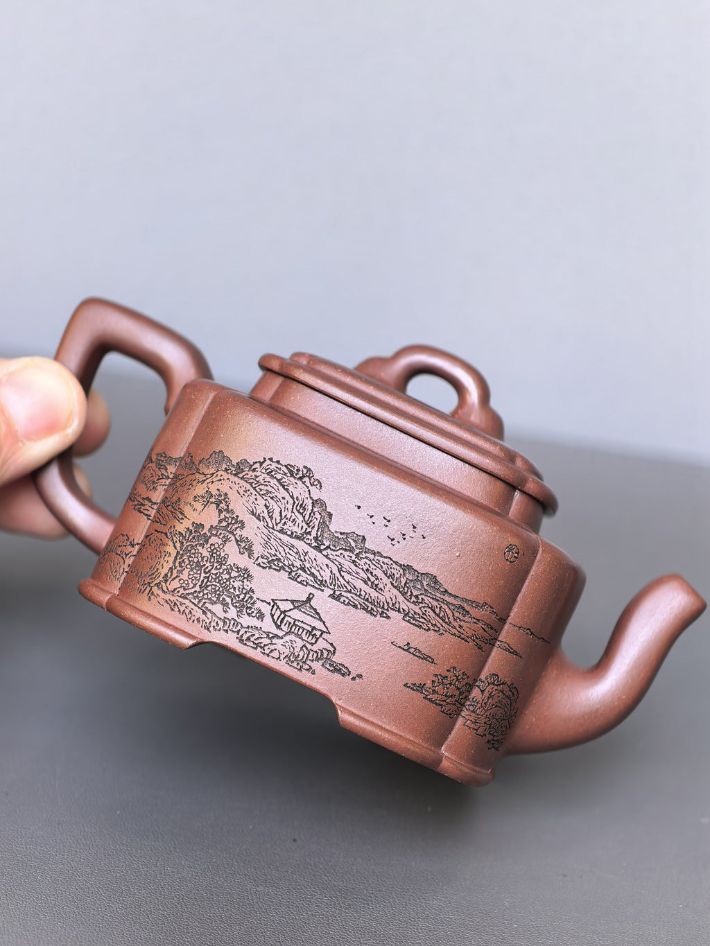 宏林山水·礼藏天下｜陈宏林大师传世巅峰臻品【 四方桥鼎壶】原矿极品底槽清·180cc