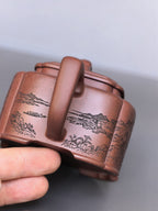 宏林山水·礼藏天下｜陈宏林大师传世巅峰臻品【 四方桥鼎壶】原矿极品底槽清·180cc