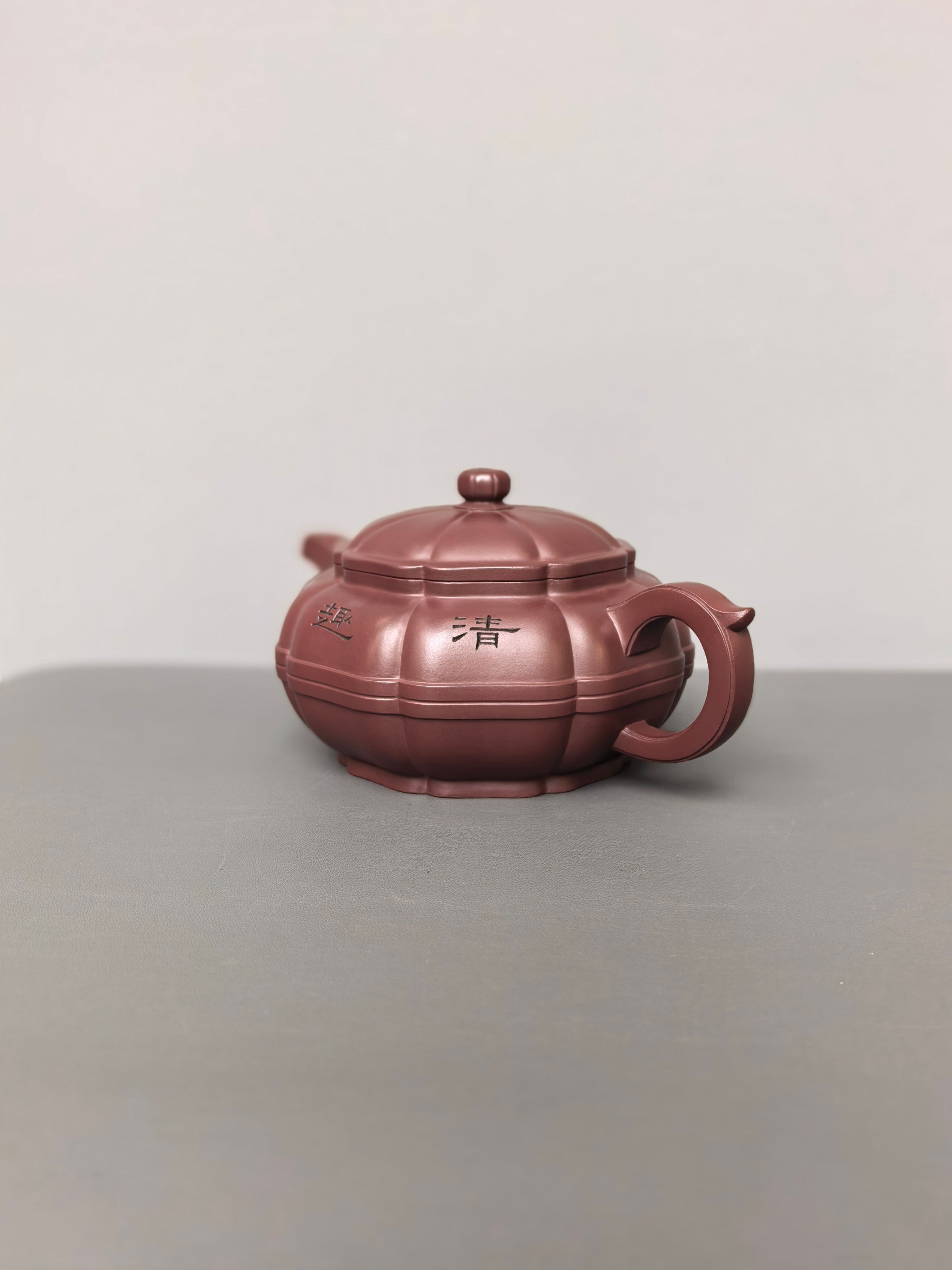 储立之大师｜中国陶瓷艺术终身成就奖获得者｜典藏重器【宝菱壶】原矿优质紫龙血·600cc