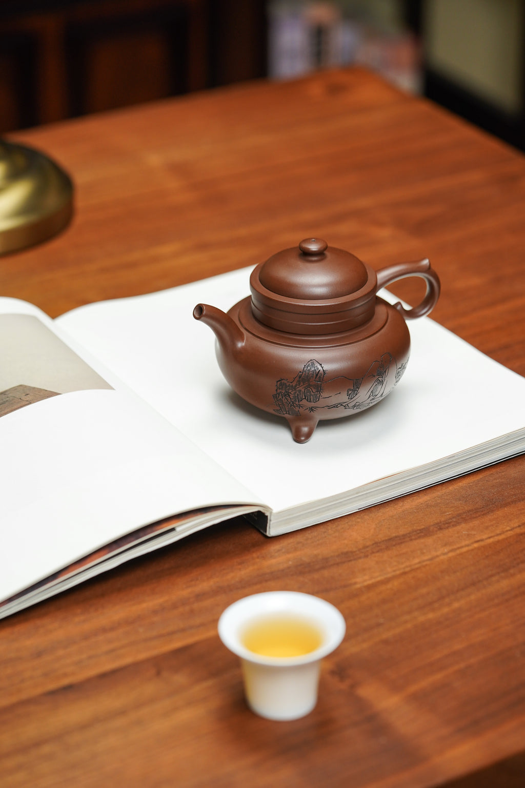 顾景舟大师高徒·双国大师李昌鸿之作【金鼎壶】原矿优质文革老紫泥·375cc