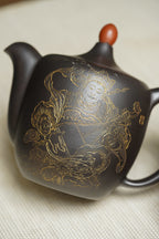 顾景舟大师高徒·双国大师李昌鸿之作【鸿运当头壶】原矿优质黑金砂·400cc