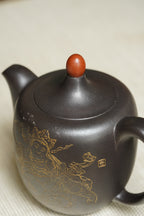 顾景舟大师高徒·双国大师李昌鸿之作【鸿运当头壶】原矿优质黑金砂·400cc