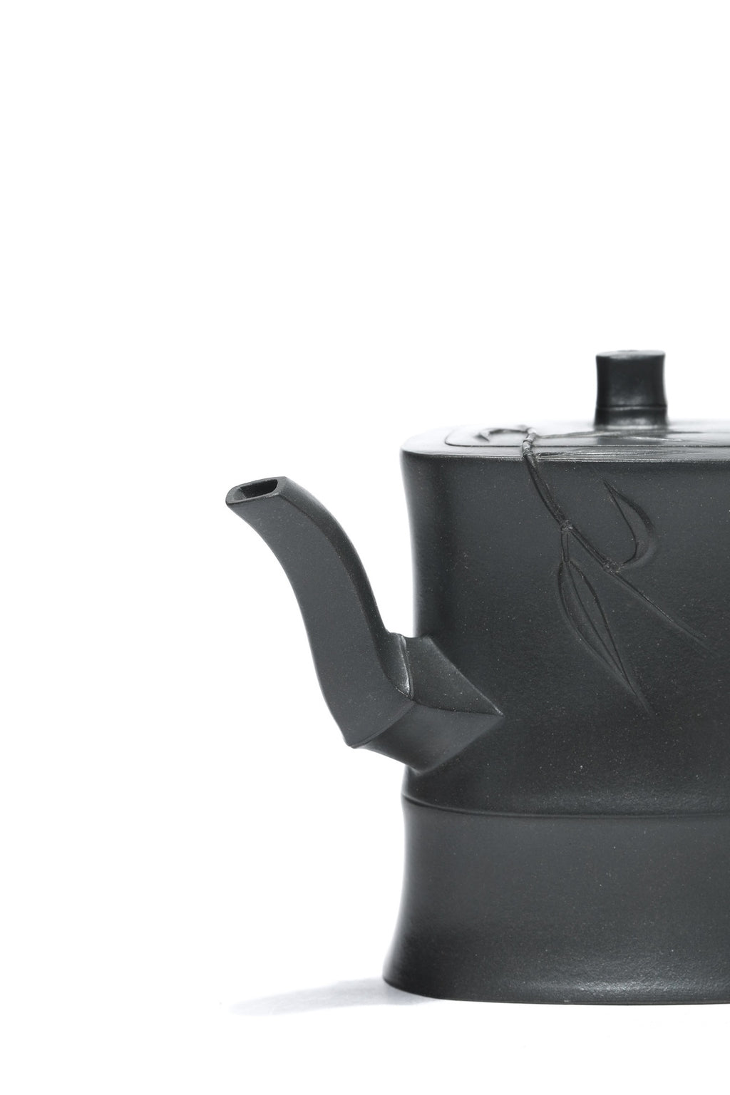 原矿紫砂·好工好料好造型·超薄胎推荐《高菱竹》珍藏级 实力派 杨麗君 原矿紫泥（还原烧）260cc