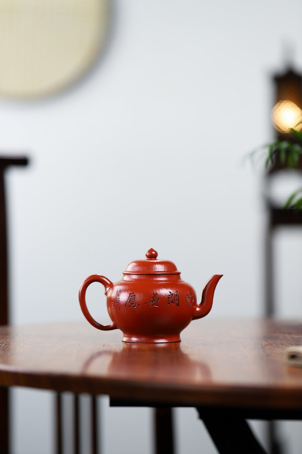 珍藏送礼级紫砂重器｜高级工艺美术师·许时娟 亲制【宫灯壶】原矿优质皱皮朱泥 220cc