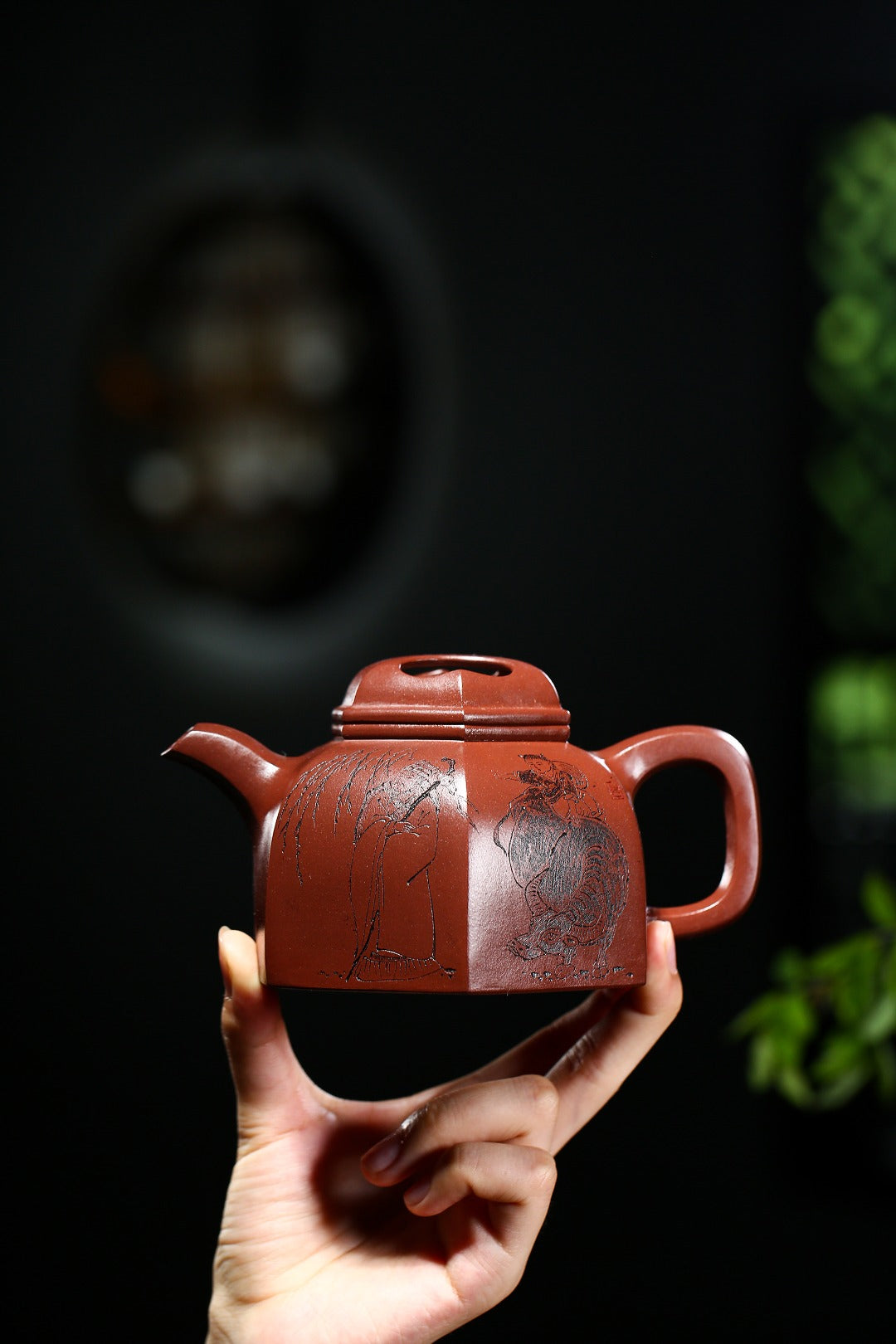 珍藏送礼级紫砂重器｜高级工艺美术师·许时娟 亲制【六方牛盖】原矿优质底槽清· 410cc
