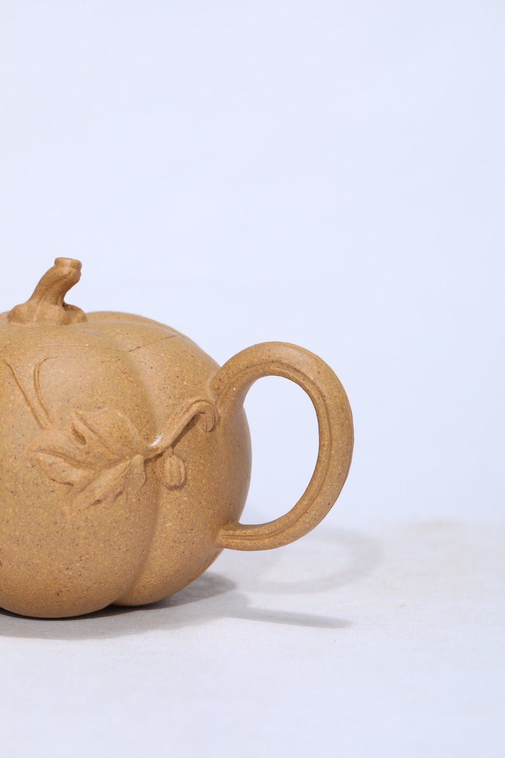 宜兴原矿紫砂·工艺师薄胎《南瓜壶》精品佳作 原矿优质老段泥·200cc 工艺美术师·王老师
