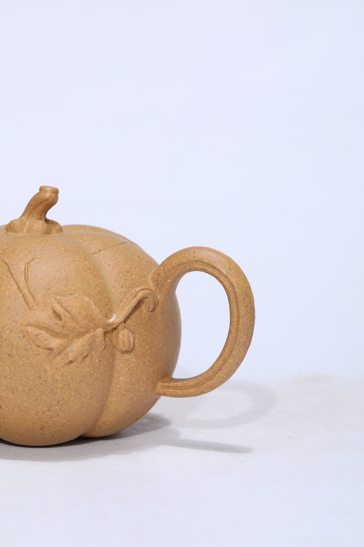 宜兴原矿紫砂·工艺师薄胎《南瓜壶》精品佳作 原矿优质老段泥·200cc 工艺美术师·王老师