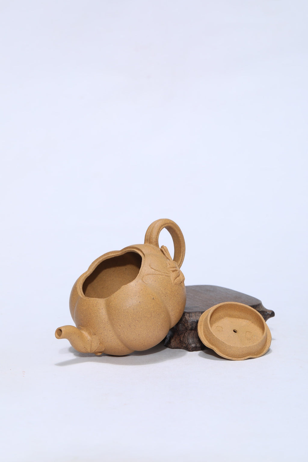 宜兴原矿紫砂·工艺师薄胎《南瓜壶》精品佳作 原矿优质老段泥·200cc 工艺美术师·王老师