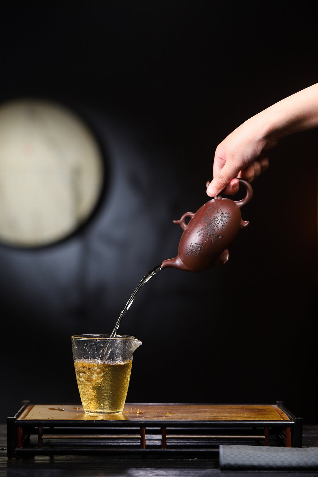 国工精品【雅竹】好料好工，经典实用器！ _____王老师   工艺美术师 _____原矿紫泥     270cc