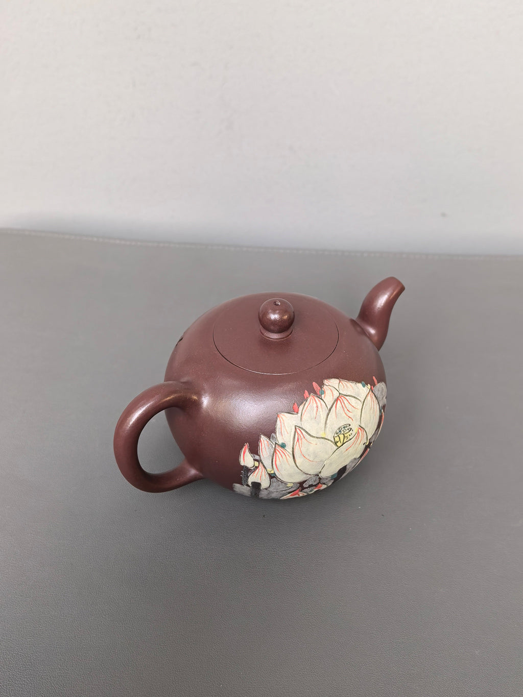 双璧齐辉｜吴冠中～李昌鸿双大师联名限量款《一粒珠壶》原矿极品紫罗兰·280cc