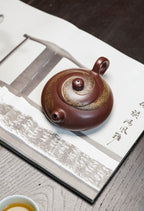紫砂彩陶融合开创者·一代宗师邱玉林｜殿堂级顶奢臻品《太极石瓢》原矿极品底槽清·250cc