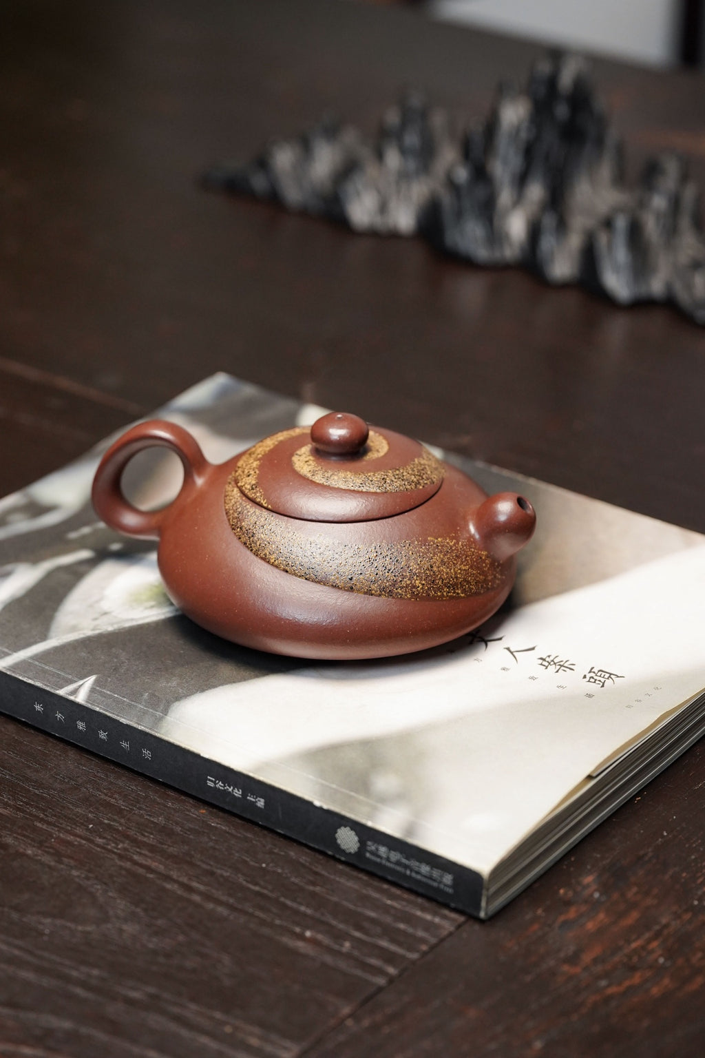 紫砂彩陶融合开创者·一代宗师邱玉林｜殿堂级顶奢臻品《太极石瓢》原矿极品底槽清·250cc