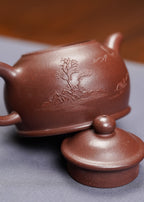【玉林紫砂 礼藏天下】国大师邱玉林亲制｜顶奢稀有传世臻品《壶趣》原矿极品底槽清·150cc(真金限量款)