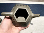 收藏重器【六方石瓢】泥料：原矿一厂鲨皮青 容量：320cc 作者：钱云娇 国家级工艺美术师