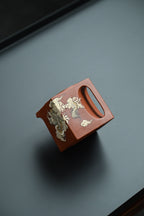 祥龙献瑞·全手工 多届全手工大赛二等奖大拍陶手吴涛作品/泥绘名家褚萍泥绘 /容量310cc/极品朱砂