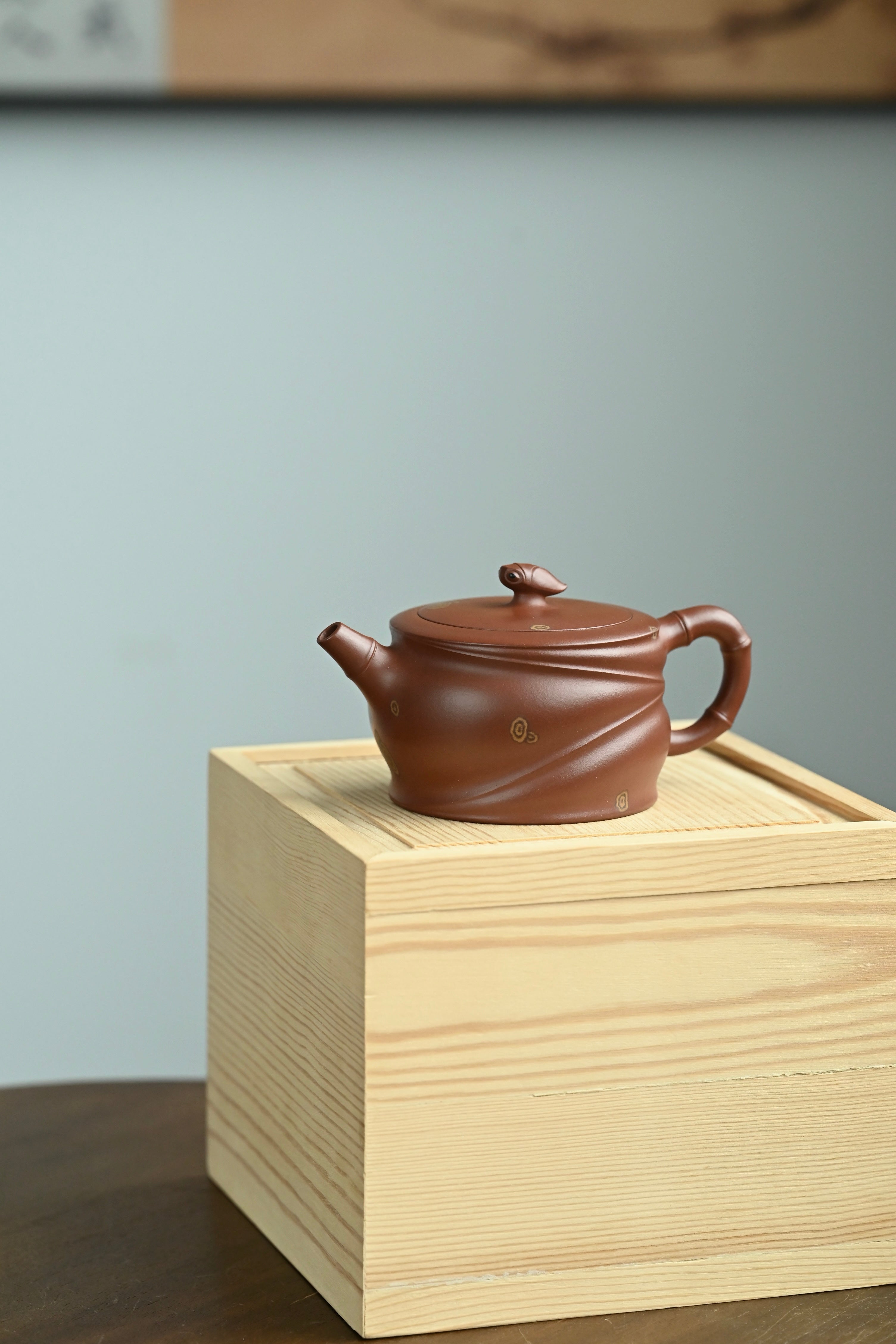蝉吟·原创作品 /范泽锋夫人国高工汤宣武作品 /容量250cc/龙德堂紫泥