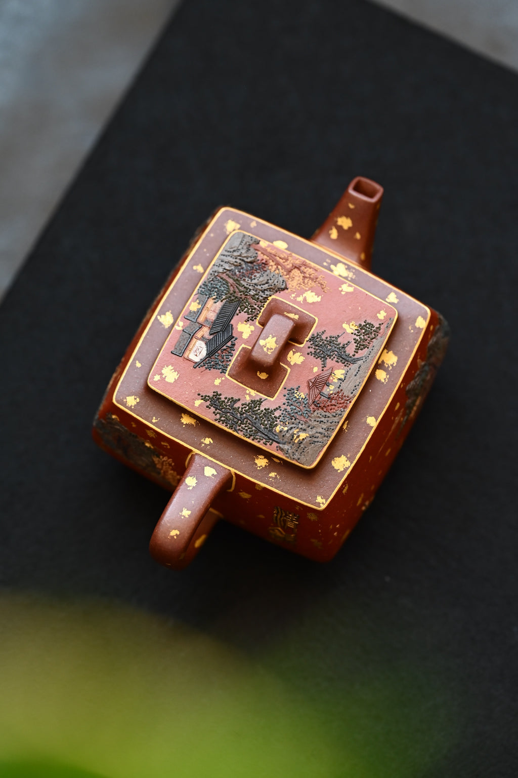 清逸四方·全手工/六届全手工大赛一等奖高工施昌作品/容量160cc/原矿底槽清