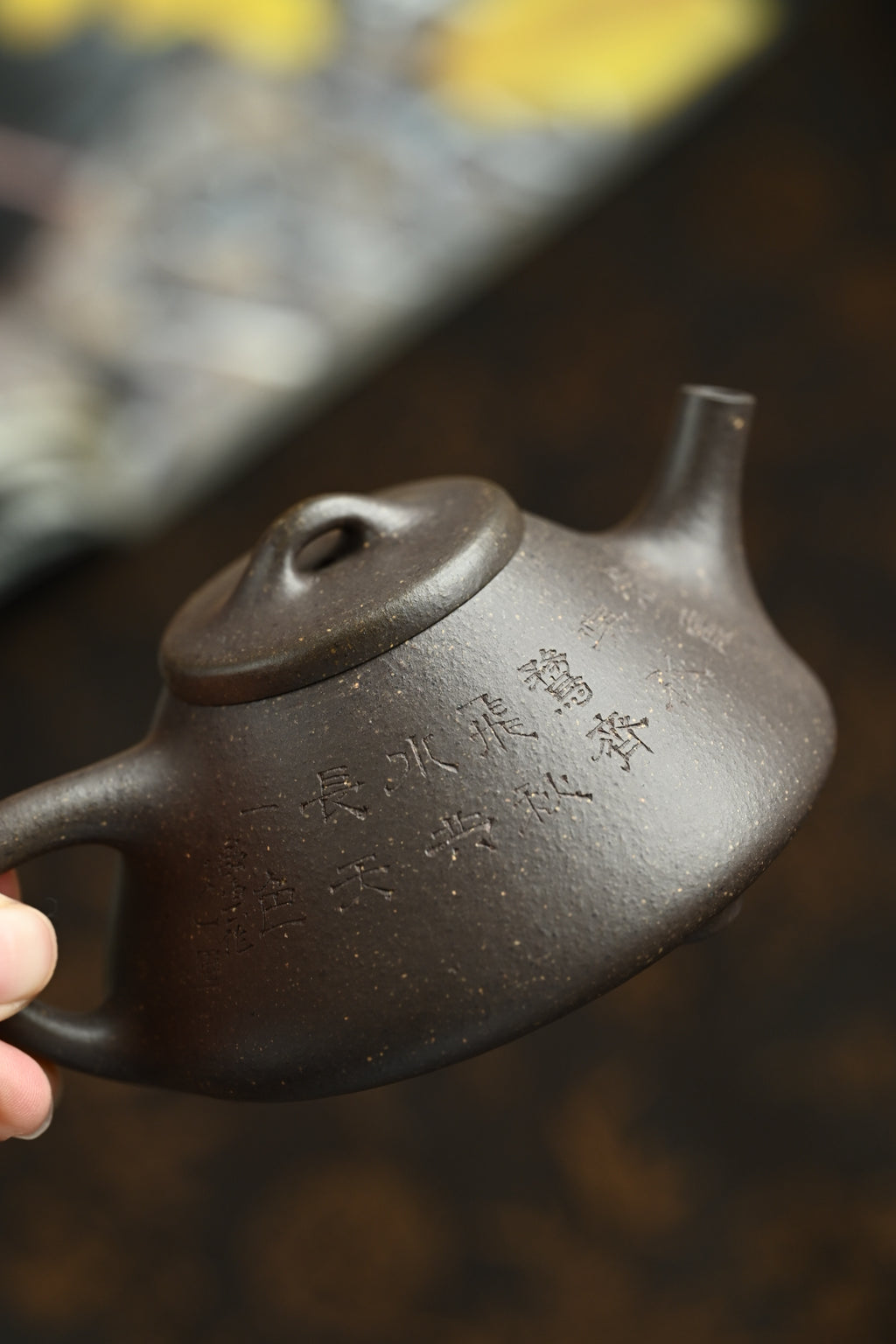 子冶石瓢·全手工 /大生壶第五代传人，范家壶庄少庄主范坚作品 /容量230cc/家藏青段