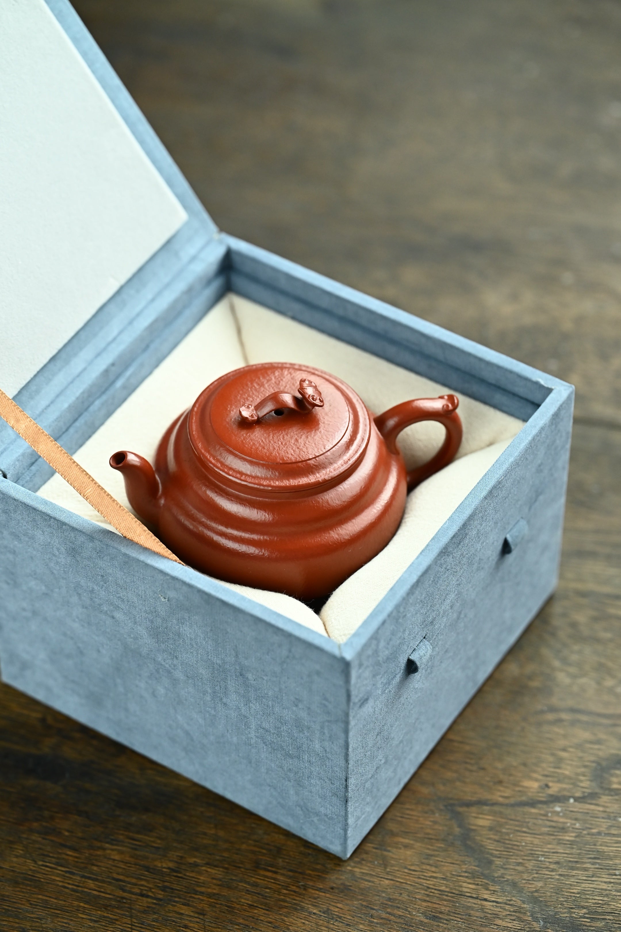 如意连连·全手工 /大拍陶手雷罡作品（师承范伟群）/容量150cc/家藏朱泥