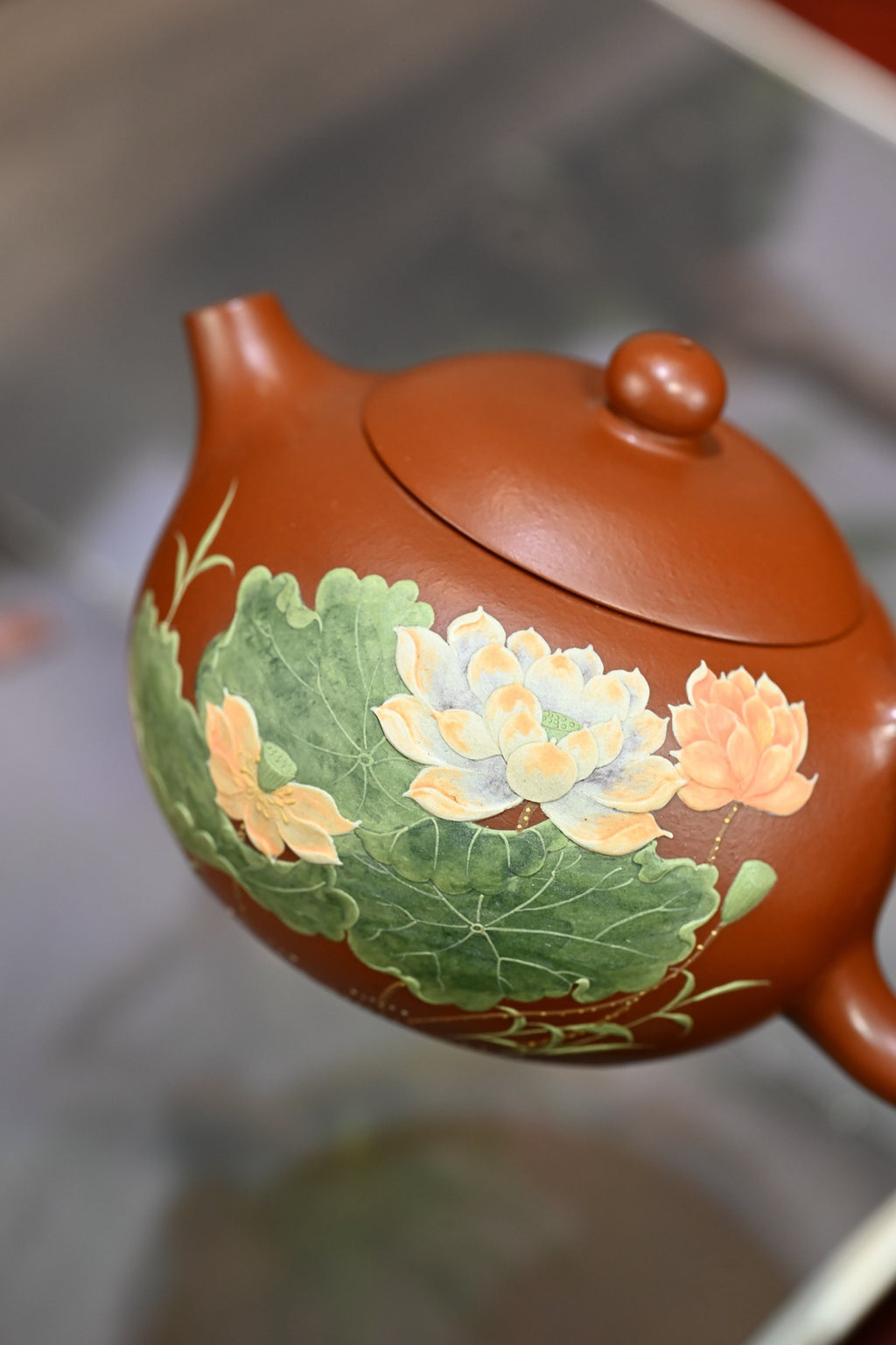 西施·全手工（省大师桑黎兵刻绘+双证书） /紫砂十二精英之首，省大师桑黎兵父子合作款/容量310cc/特级朱泥