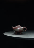 储立之大师｜中国陶瓷艺术终身成就奖获得者｜典藏重器【芝钮如意四足壶】原矿优质紫茄泥·320cc