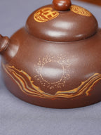 范泽锋大师高徒·省大师邱爽紫砂潜力重器【鸿运当头壶】原矿优质老紫泥·180cc