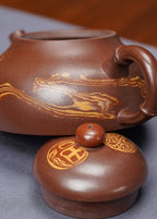 范泽锋大师高徒·省大师邱爽紫砂潜力重器【鸿运当头壶】原矿优质老紫泥·180cc