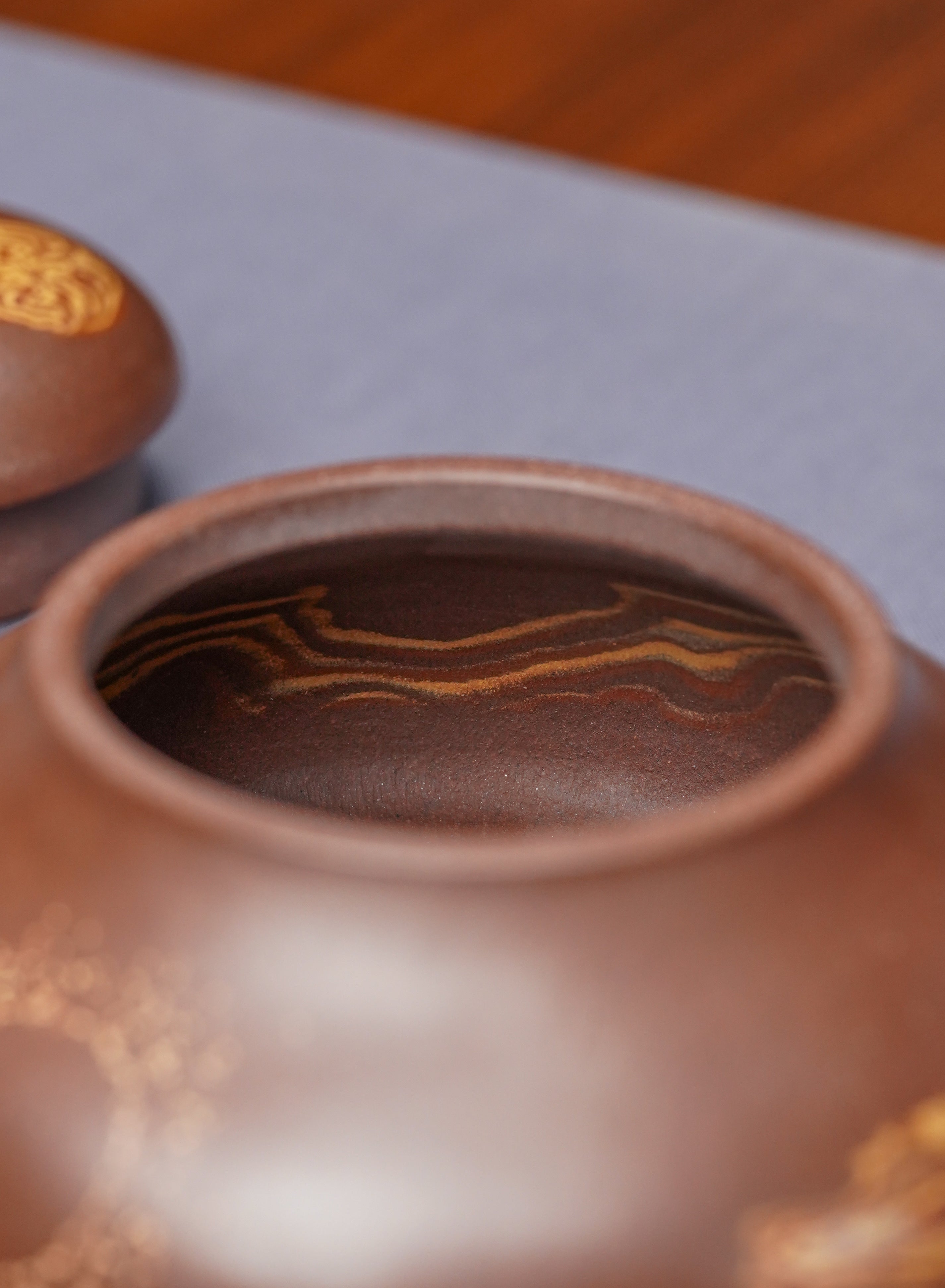 范泽锋大师高徒·省大师邱爽紫砂潜力重器【鸿运当头壶】原矿优质老紫泥·180cc