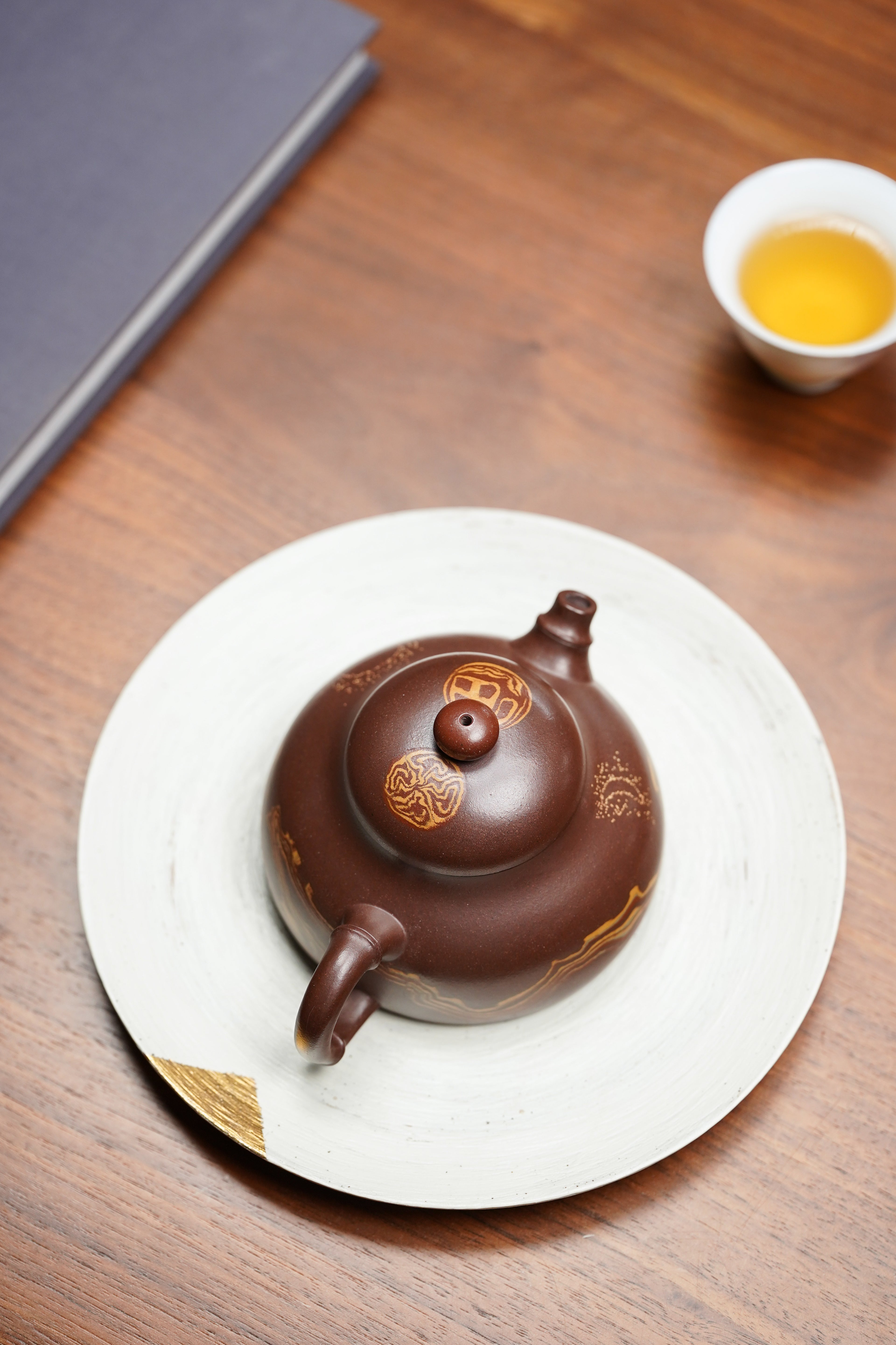 范泽锋大师高徒·省大师邱爽紫砂潜力重器【鸿运当头壶】原矿优质老紫泥·180cc