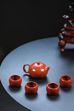 原矿紫砂高品质套组，好料好工黄金容量《西施套组》一壶四杯 家藏极品朱泥·200cc实力派陶艺家·杨菲