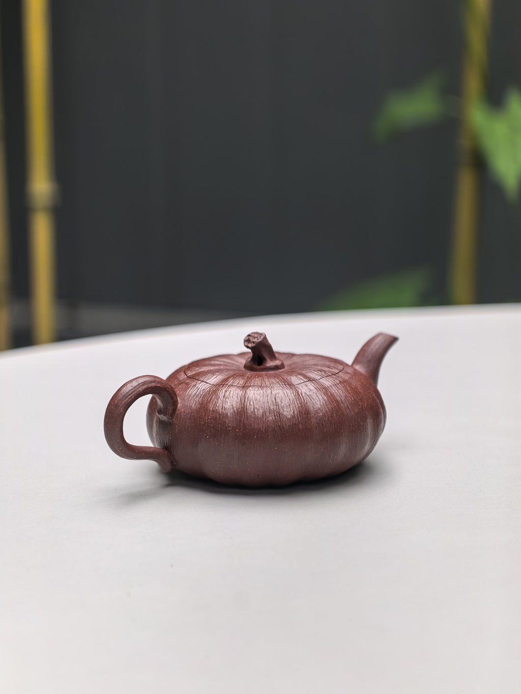 超级小南瓜（双色款）·70CC精品把玩器，内推球孔 手工制作·高端茶客必备 小草书文气十足 原矿老紫泥
