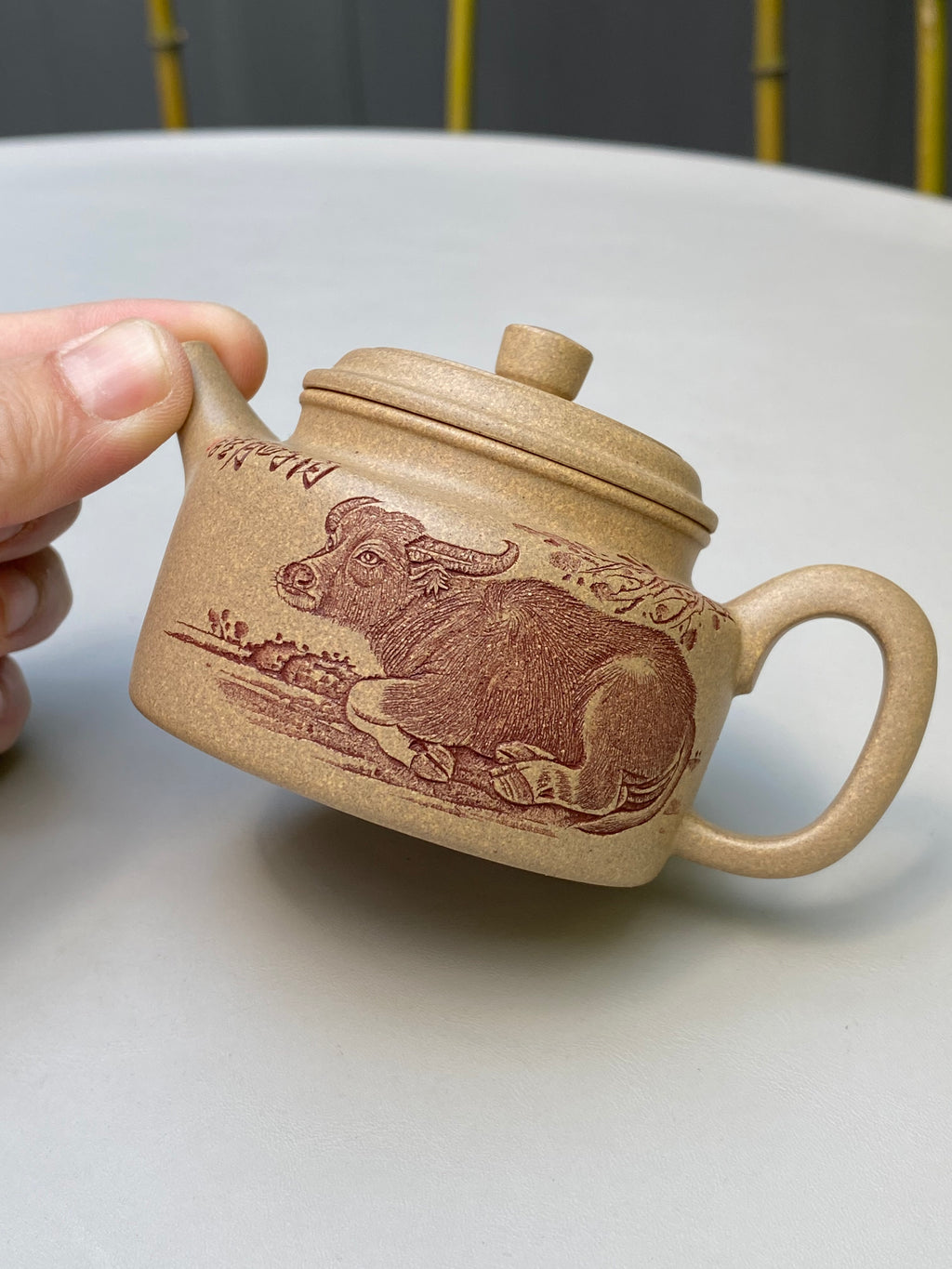 新品❤️中华神刀·刻绘巅峰 🇨🇳杨喜雨大师顶流臻品《德钟壶》原矿极品段泥·130cc