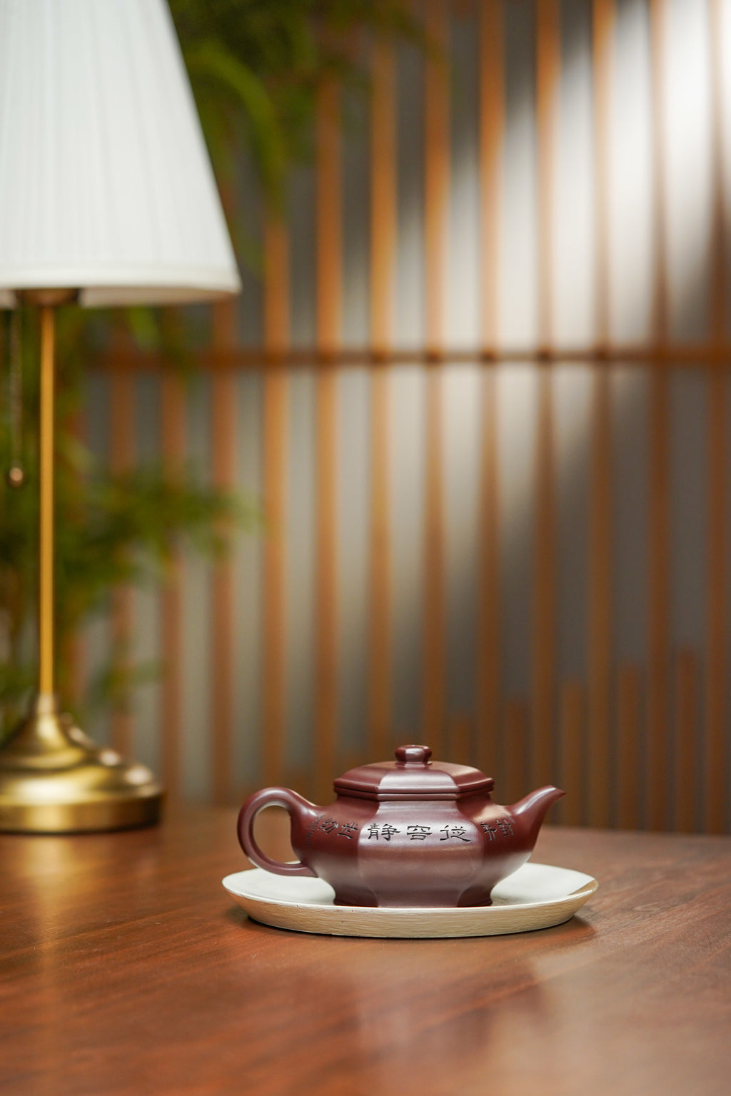 国大师李昌鸿·臻品福利🧧紫砂泰斗顾景舟传承·双国大师之作【六方虚扁壶】原矿优质龙血砂·300cc