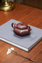 国大师李昌鸿·臻品福利🧧紫砂泰斗顾景舟传承·双国大师之作【六方虚扁壶】原矿优质龙血砂·300cc