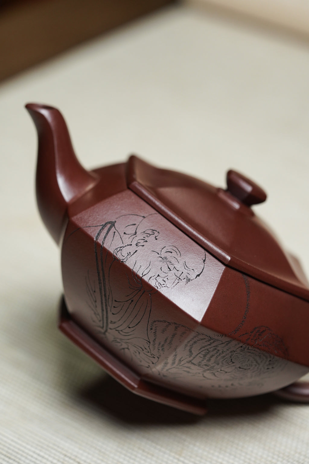 国大师李昌鸿·臻品福利🧧紫砂泰斗顾景舟传承·双国大师之作【六方汉云壶】原矿优质底槽清·490cc